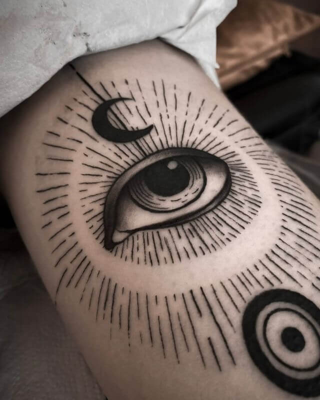 Heart silhouette tattoo by Thundercat Tattoo Studio, Nottingham